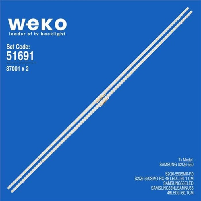 Wkset-6691 37001X2 S2Q6-550Sm0-R0  2 Adet Led Bar Two Color (İki Renk) (48Led)