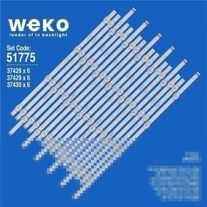 Wkset-6775 37428X6 37429X6 37430X6  Bn96-50310A Bn96-50311A Bn96-50312A  18 Adet Led Bar