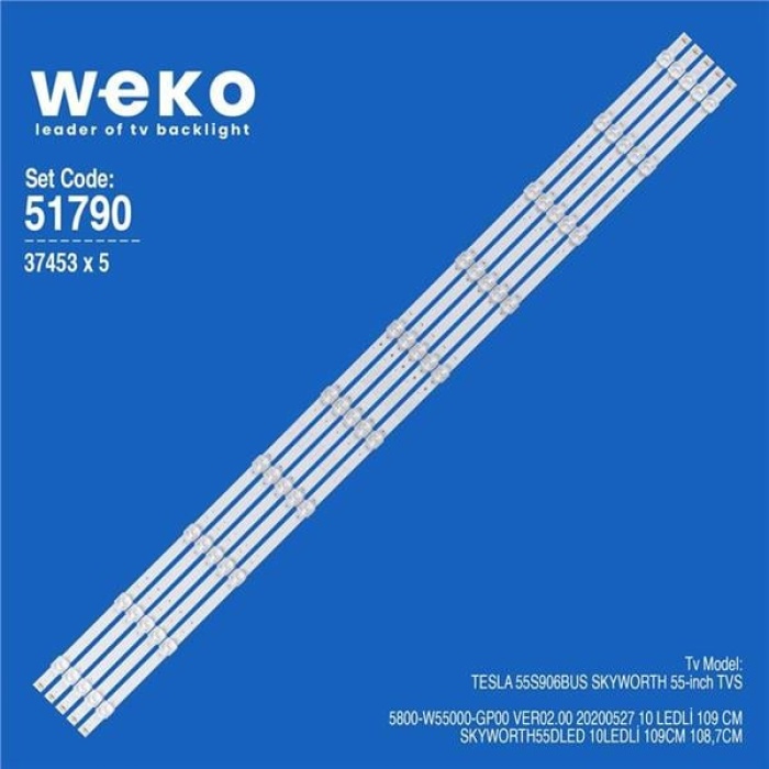 Wkset-6790 37453X5 5800-W55000-Gp00 Ver02.00 20200527 5 Adet Led Bar