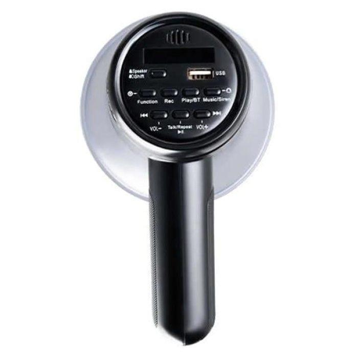 Wm-72Ump 30 Watt Mini Melodili Blueooth Ses Kayıt Usb Şarjlı Bataryalı Horn Megafon