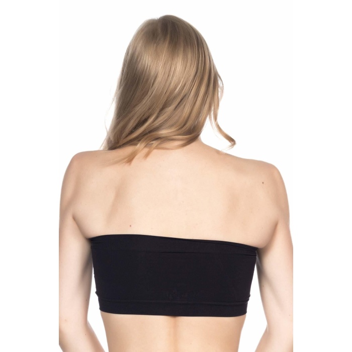 Si̇yah Mi  4022 Pedli Straplez Korse