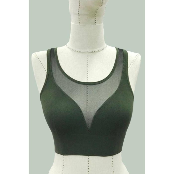 Yeşi̇l Mi  4028 Seamless Tül Toparlayıcı Büstiyer