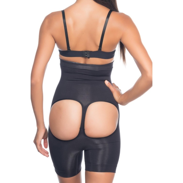 Si̇yah Mi  2033 Popo Açık Boxer Korse