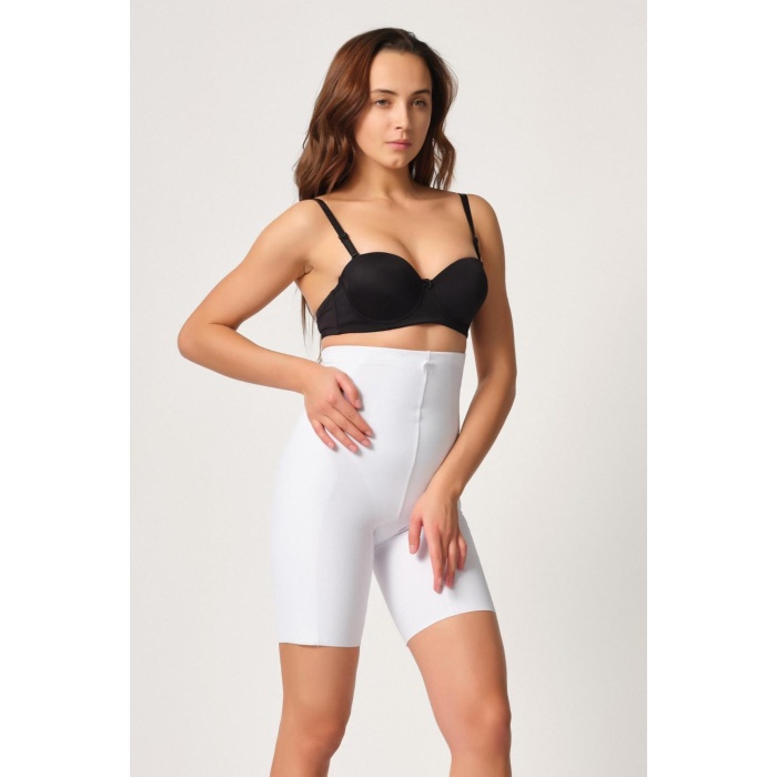 Beyaz Mi  2814 Double Yüksek Bel Boxer Lazer Korse