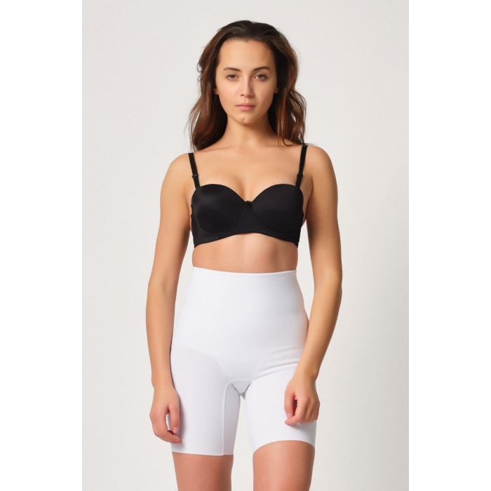 Beyaz Mi  2816 Yüksek Bel Boxer Lazer Korse