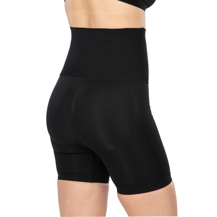 Si̇yah Mi  2091 Önü Dantelli Yüksek Bel Boxer Korse
