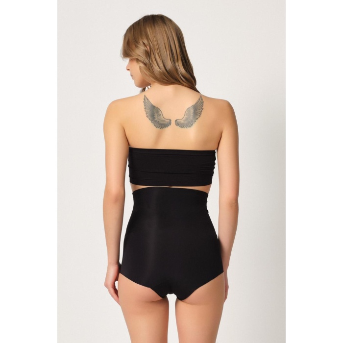 Si̇yah Mi  2920 Yüksek Bel Karın Desteklı Slip Lazer Korse
