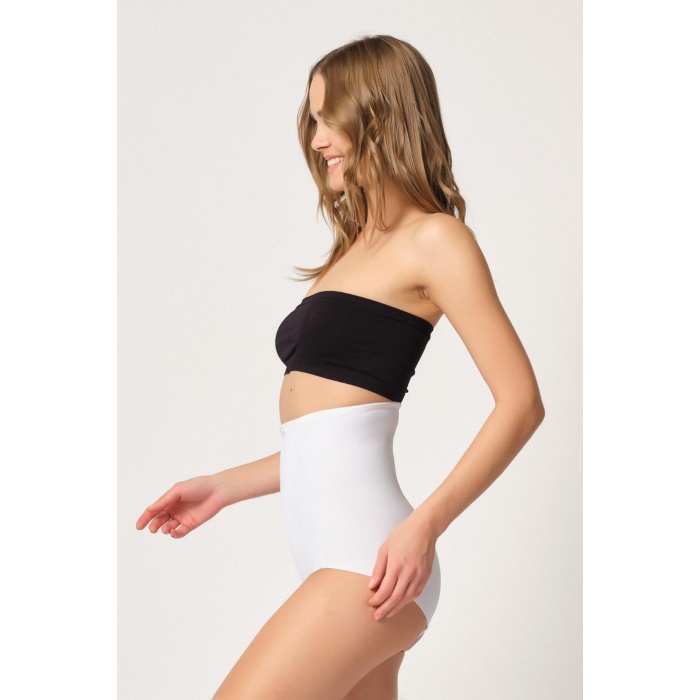 Beyaz Mi  2920 Yüksek Bel Karın Desteklı Slip Lazer Korse