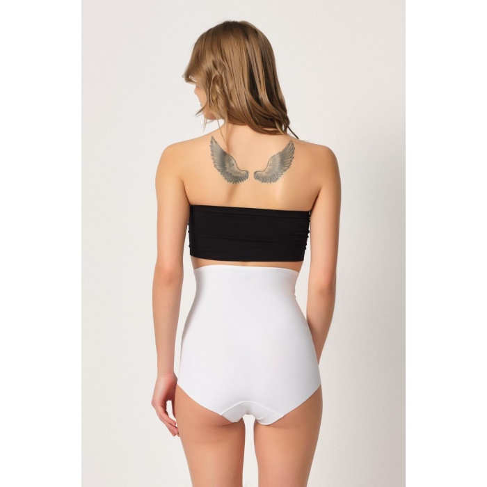 Beyaz Mi  2920 Yüksek Bel Karın Desteklı Slip Lazer Korse