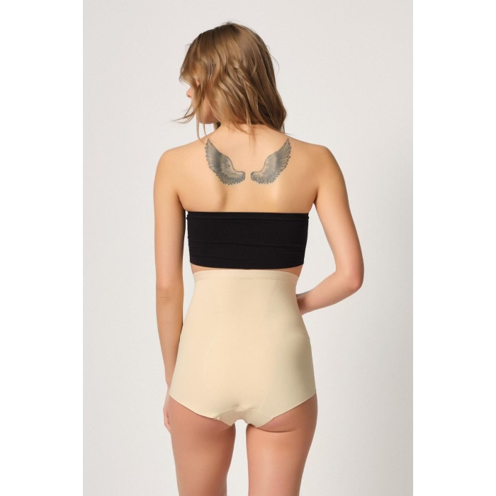 Ten Mi  2931 Karın Balen Destekli Slip Lazer Korse