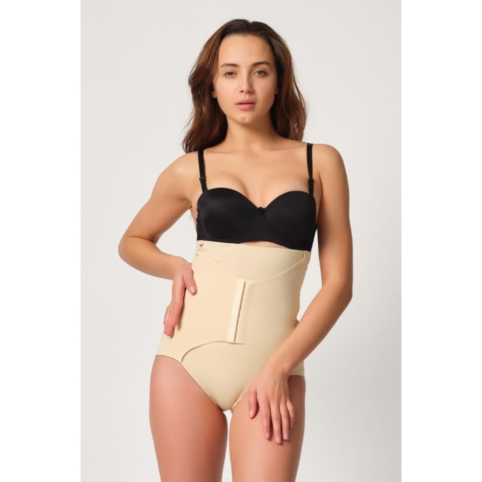Ten Mi  2932 Double Karın Agraf Destekli Slip Lazer Korse