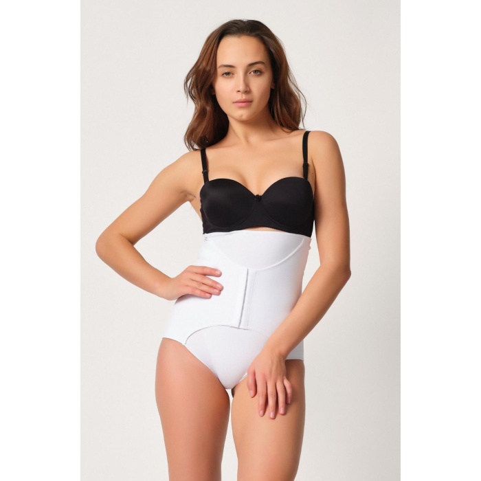 Beyaz Mi  2932 Double Karın Agraf Destekli Slip Lazer Korse