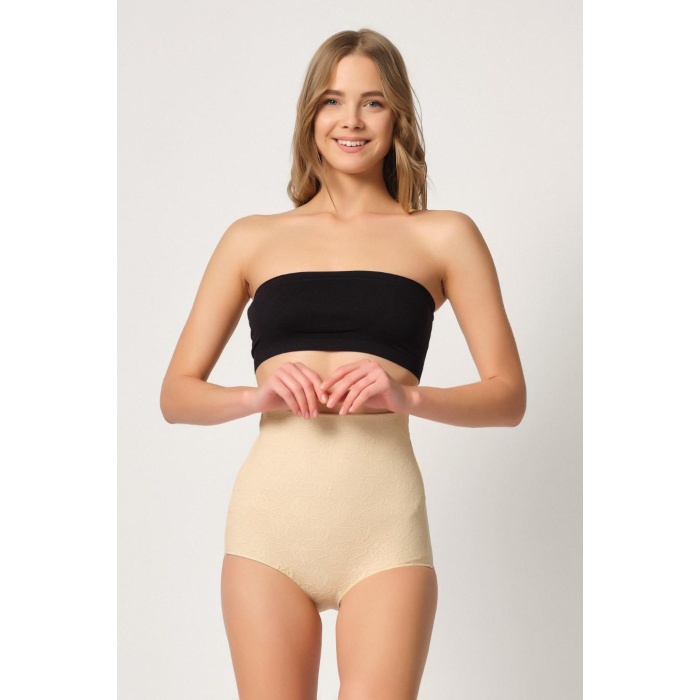 Ten Mi  2842 Lazer Dantelli Slip Korse