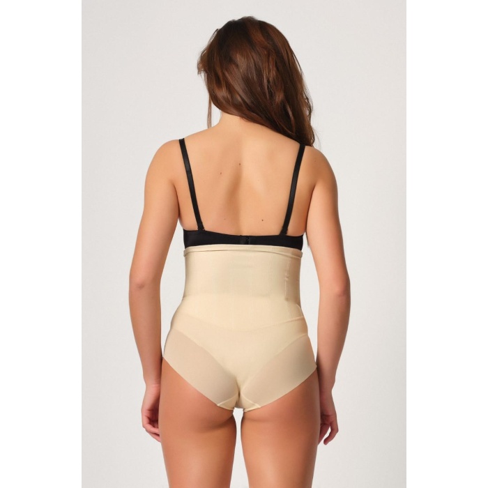 Ten Mi  2945 Tül Karyokalı Slip Lazer Korse