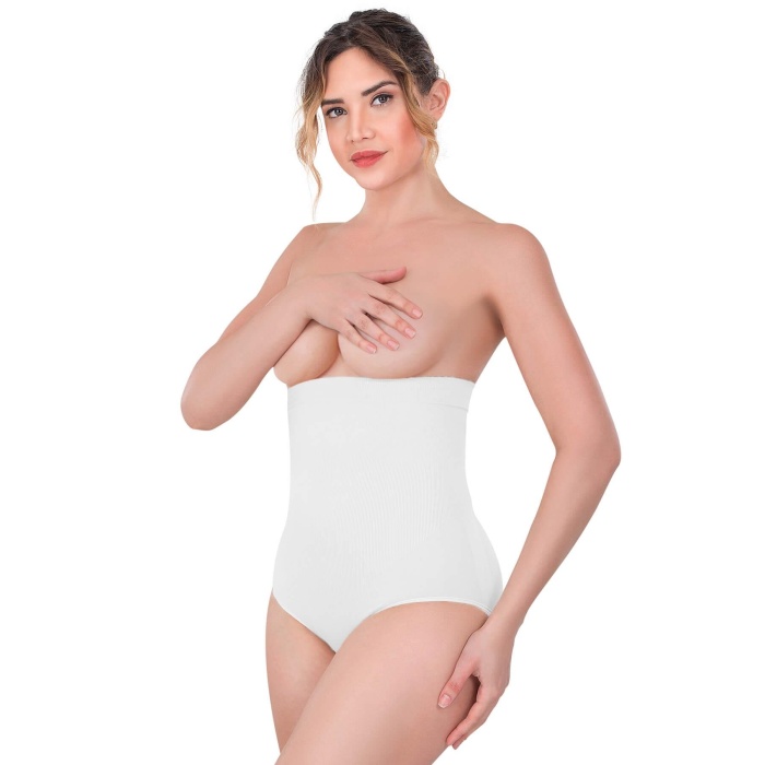 Beyaz Mi  2080 Yüksek Bel Çıtçıtlı Slip Korse
