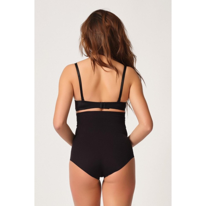 Si̇yah Mi  2708 Lazer Yüksek Bel Kesim Slip Korse