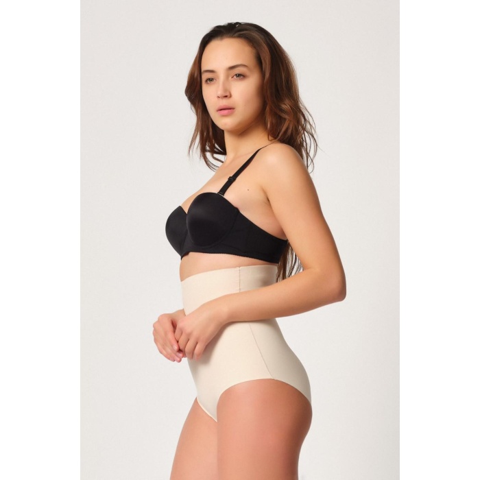 Ten Mi  2708 Lazer Yüksek Bel Kesim Slip Korse