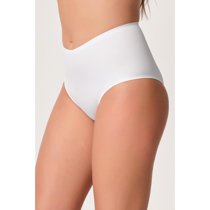 Beyaz Mi  2804 Yapıştırma Lazer Brezilya Slip