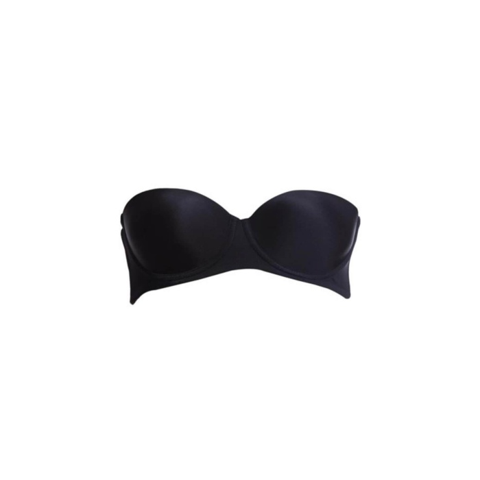 Si̇yah Mi  702 Şeffaf Askılı Push-Up Sütyen