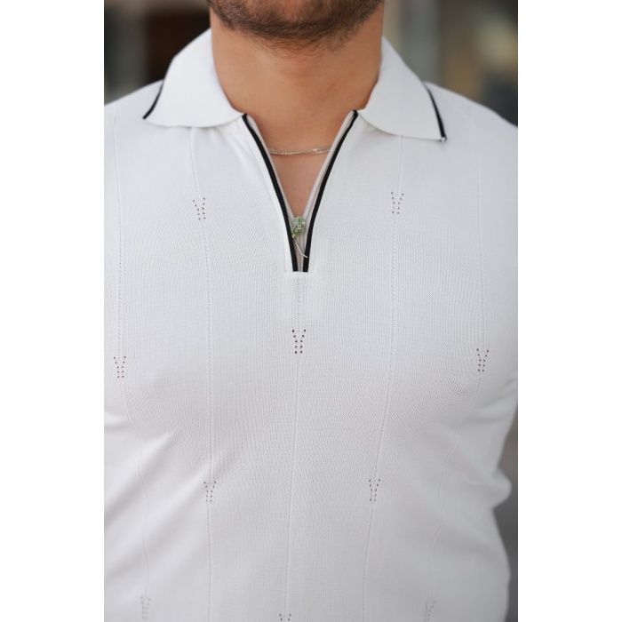 Erkek Yakalı Kısa Kollu T-Shirt