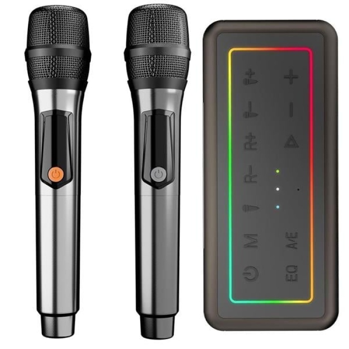 M60 Vega 100W Rgb 2 Adet Kablosuz Mikrofonlu Bluetooth Karaoke Hoparlör (15.000Mah Batarya)