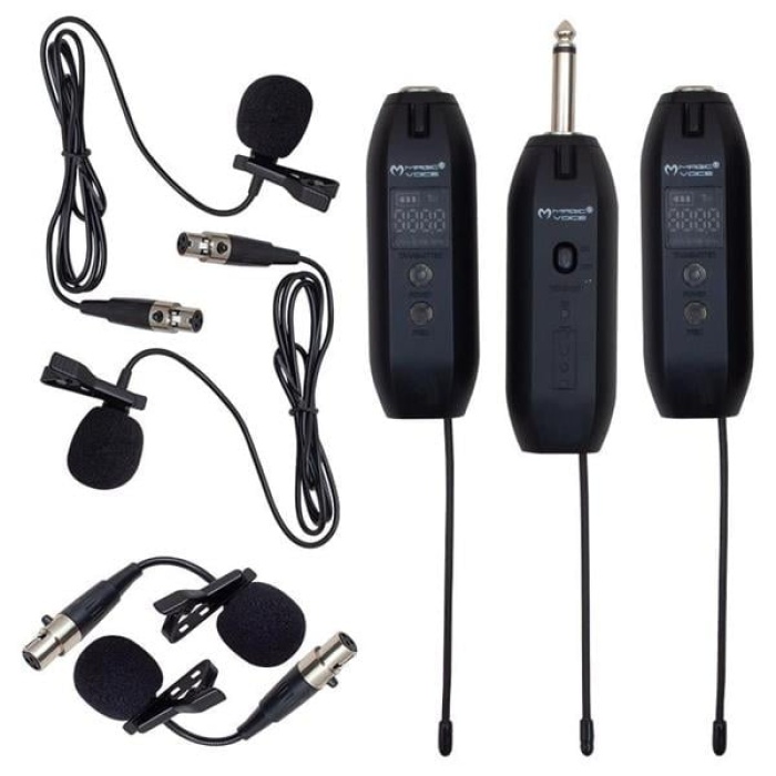 Mv-19596 Uhf Yaka Tipi Enstrüman Dörtlü Mikrofon Set
