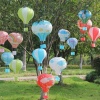 ShopZum Dekoratif Renkli Kağıt Dilek Feneri Balonu Renkli Uçan Balon