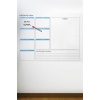 ShopZum Haftalık Planlayıcı Manyetik Duvar Stickerı Takvim 100 cm x 60 cm