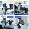 ShopZum 360 Derece Dönen Torpido Üstü Uzunluk Ayarlamalı Vantuzlu Teleskopik Araç Telefon Tutucu