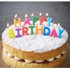 ShopZum Happy Birthday Yazılabilen Rengarenk Doğum Günü Mumu
