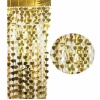 Altın Renk Kalp Şekilli ShopZum Metalize Saçaklı Arka Fon Perde Dekorasyon