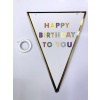 ShopZum Happy Birthday To You Flama Bayrak Süs