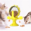 ShopZum Vantuzlu Zilli İnteraktif Dönebilen Mama Kaplı Renkli Eğlenceli Eğitici Kedi Oyuncağı