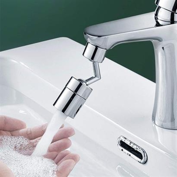 Krom Görünümlü Musluk Başlığı  Kolay Yerleştirilebilen Banyo Tuvalet Bahçe Fonksiyonlu Plastik ShopZum-ARAS36552