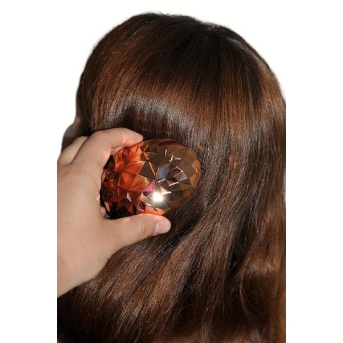 ShopZum Rose Gold Saç Düzleştirici Tarak Geniş Aralıklı Her Saç Tipine Uygun Fırçalı Saç Düzleştiric