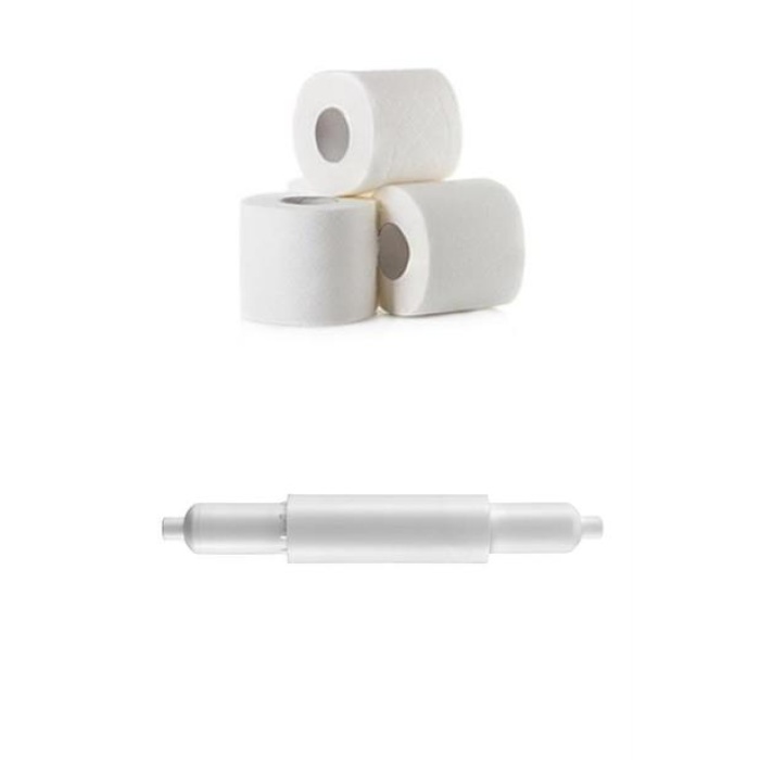 ShopZum WC Tuvalet Kağıdı Makarası Beyaz Tuvalet Kağıdı Tutucu Makara