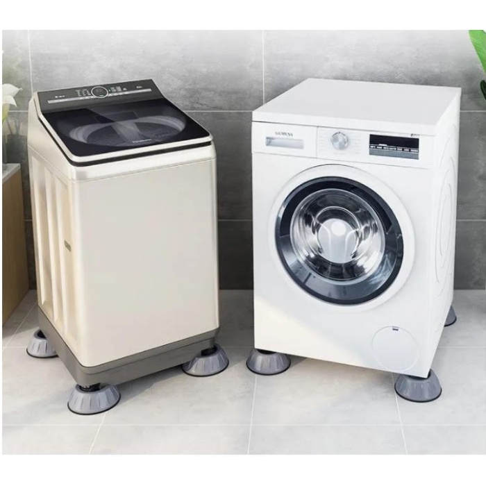Çamaşır Makinesi Titreşim Engelleyici Stoper GRİ 4 lü Set