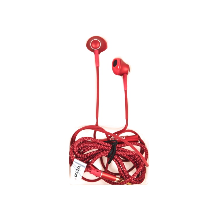 Tecno Rock R2 Kablolu Mikrofonlu Kulaklık Kırmızı