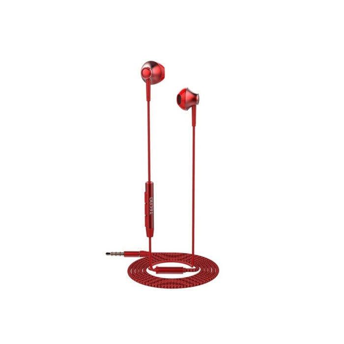 Tecno Rock R2 Kablolu Mikrofonlu Kulaklık Kırmızı