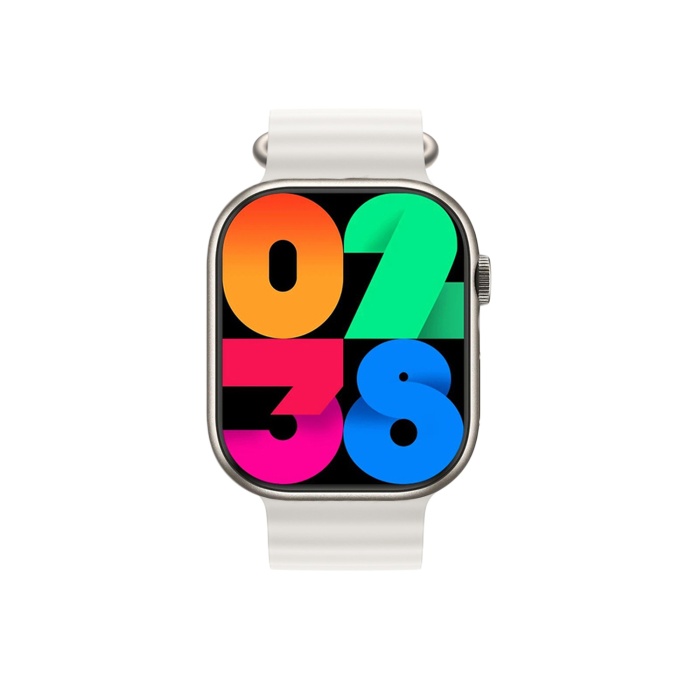 2023 Watch 9 Pro Amoled Ekran Android İos Uyumlu Akıllı Saat Beyaz