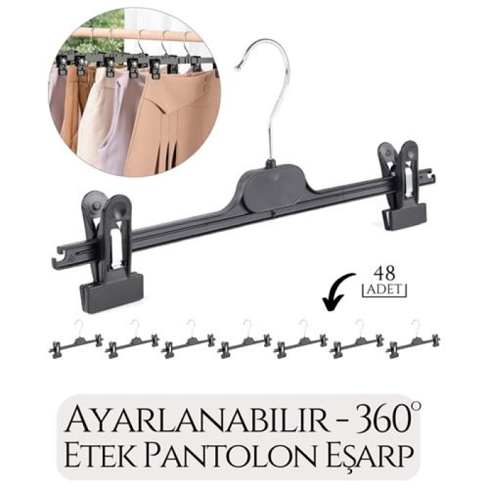 Etek Pantolon Eşarp Kıskaçlı Askı 8 li SET 718931