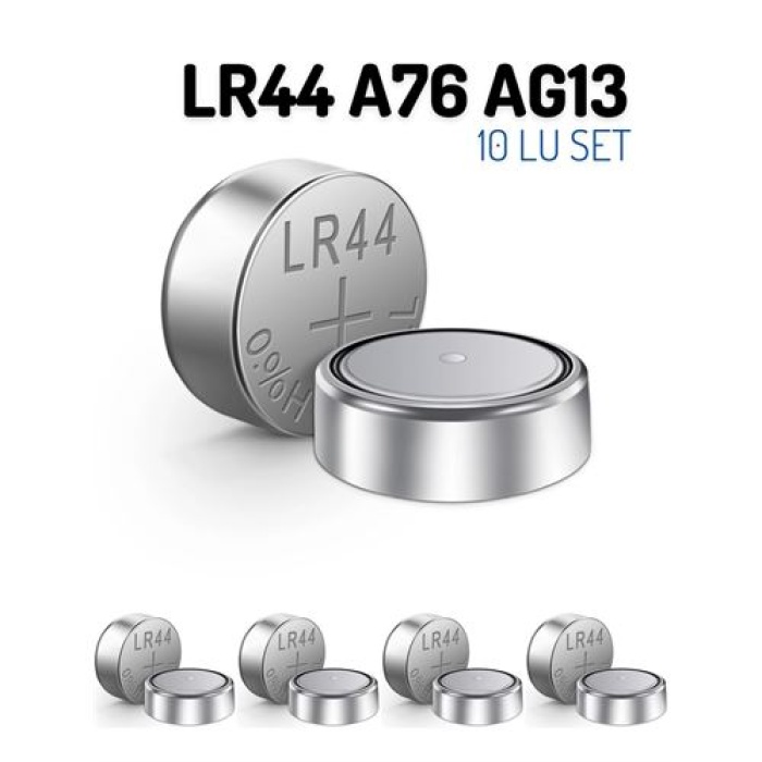 LR44 A76 AG13 1.55V 10 Adet Alkaline Pil 716935
