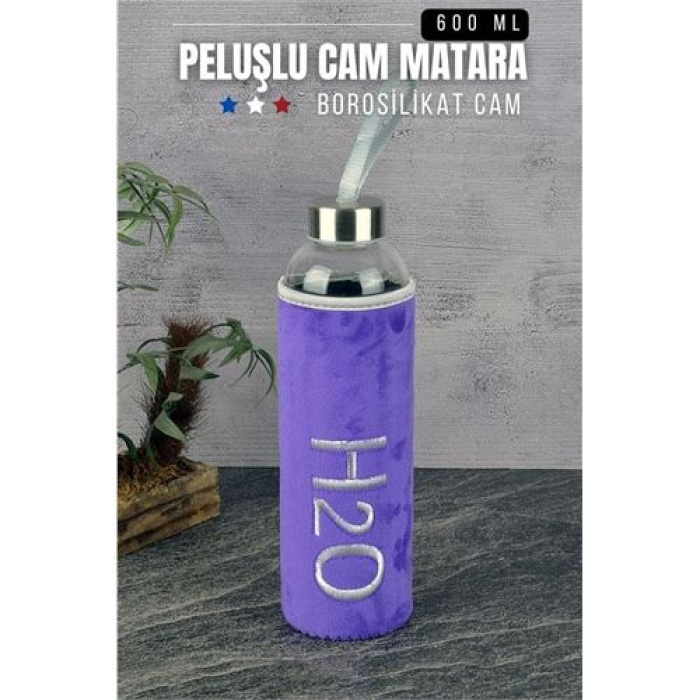Missana Peluşlu Cam Matara 600 ML 718267