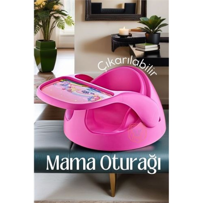  Çıkarılabilir Mama Oturağı Masa Mama Sandalyesi PEMBE 719335