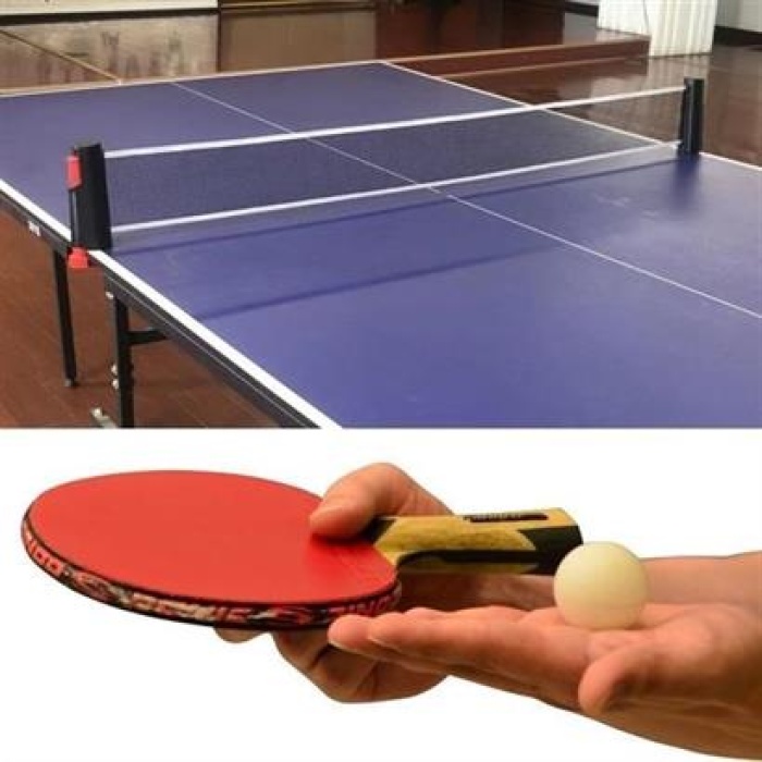 ShopZum Masa Tenisi Spor ve Eğitim Seti Tüm Masalara Uyumlu Portatif File ve Ping Pong Ekipmanları