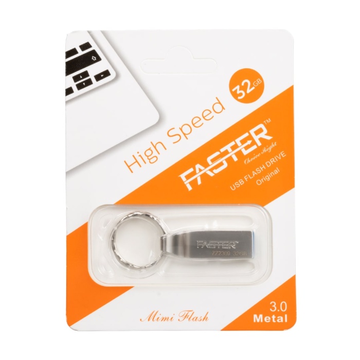 ShopZum Faster 32 GB Metal USB Flash Bellek - Hızlı Veri Transferi ve Dayanıklı Tasarım