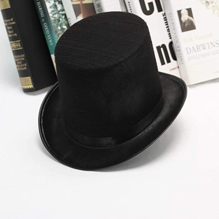 Yetişkinler İçin Siyah Renk Ringmaster Sihirbaz Şapkası Silindir Şapka