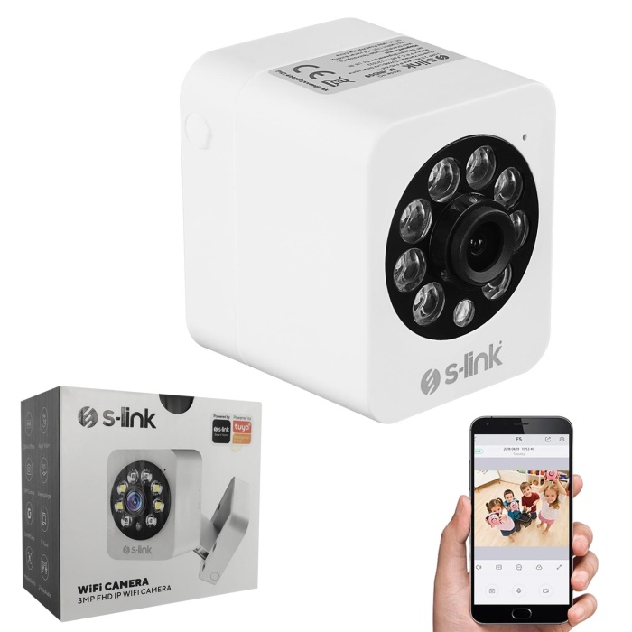 SL-IND06 Ip Smart Akıllı Güvenlik Kamerası 3mp 2.8mm