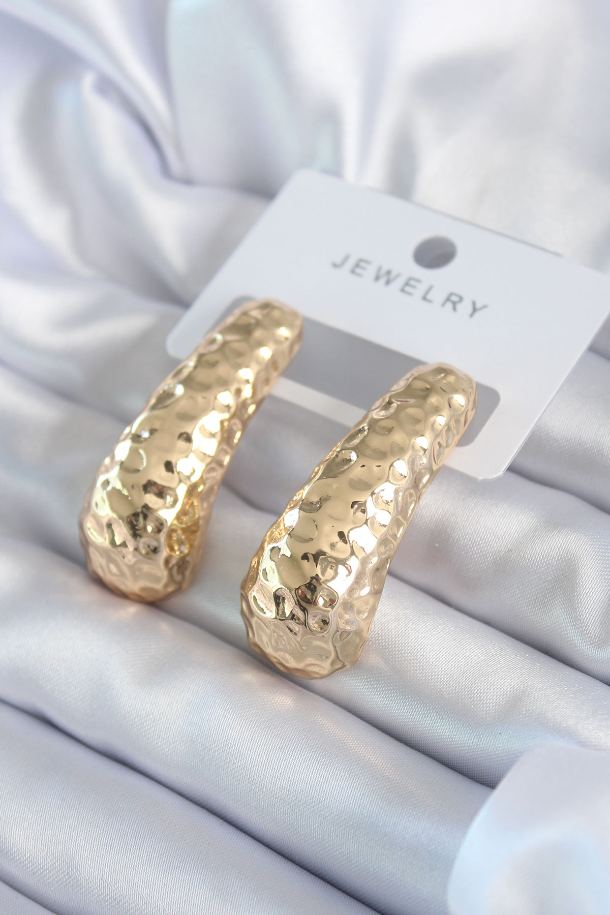 Gold Renk İşleme Detay   Pirinç       Çelik Özel Seri   Kadın Küpe