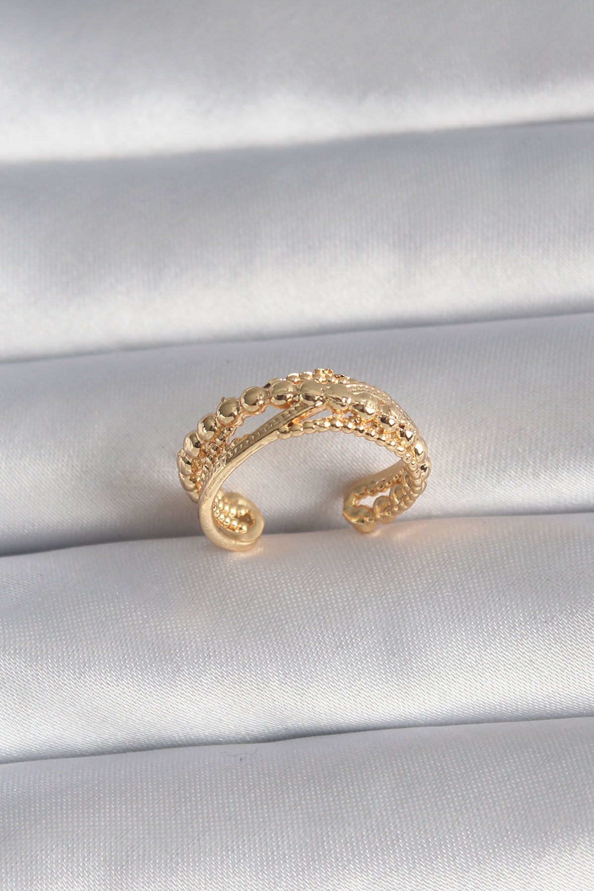 Brass Gold Color Female Ring